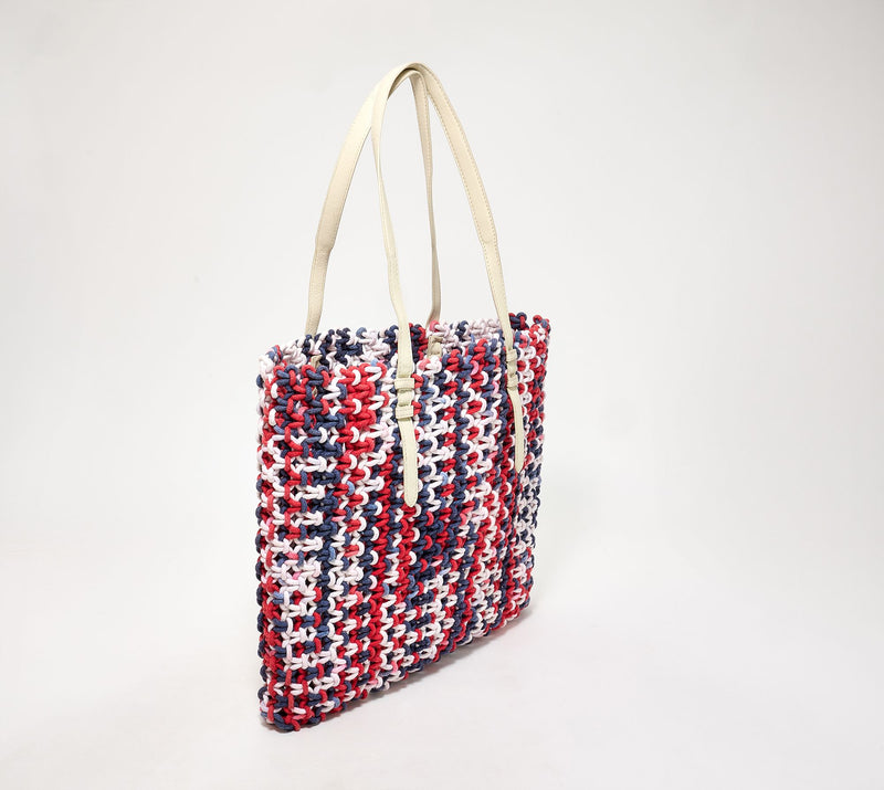 American Leather Co. Sonoma Macrame Tote — View 3