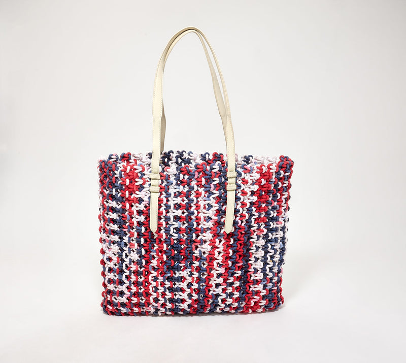 American Leather Co. Sonoma Macrame Tote — View 4