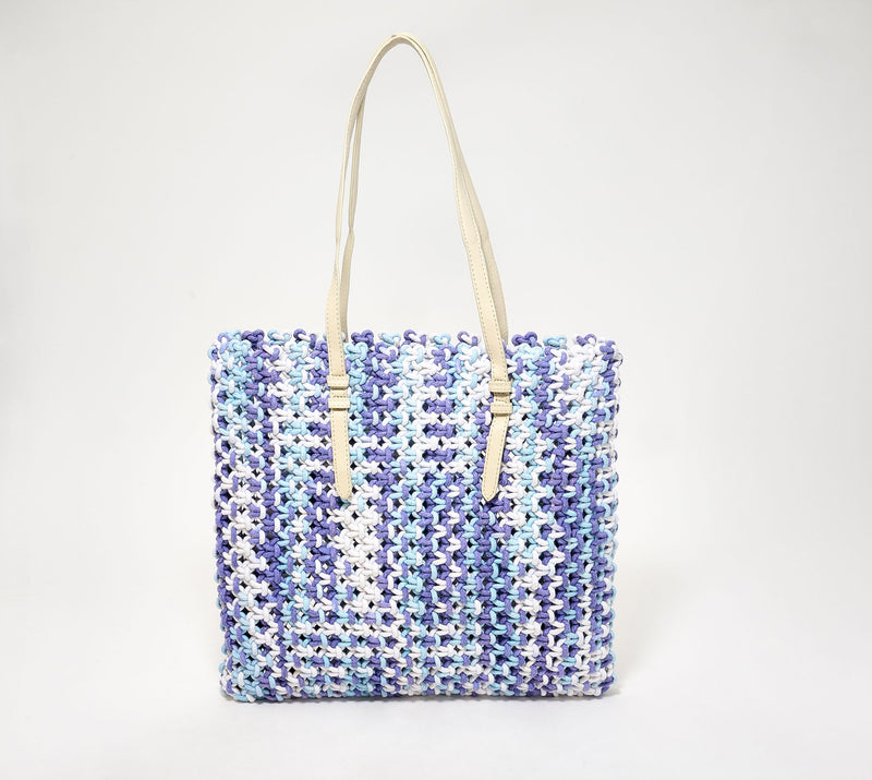 American Leather Co. Sonoma Macrame Tote — View 10