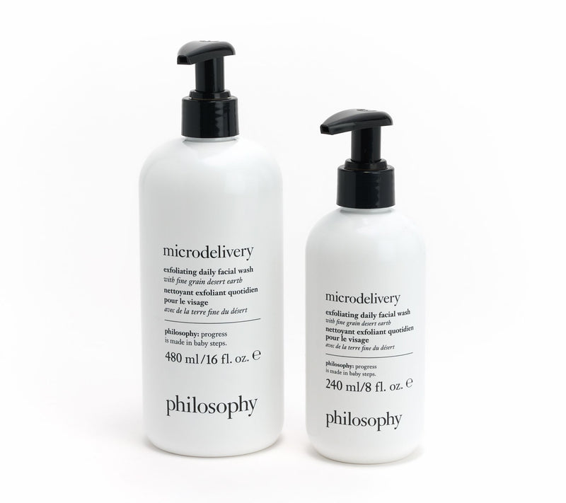 philosophy microdelivery 16oz & 8oz exfoliating face wash set — Main view
