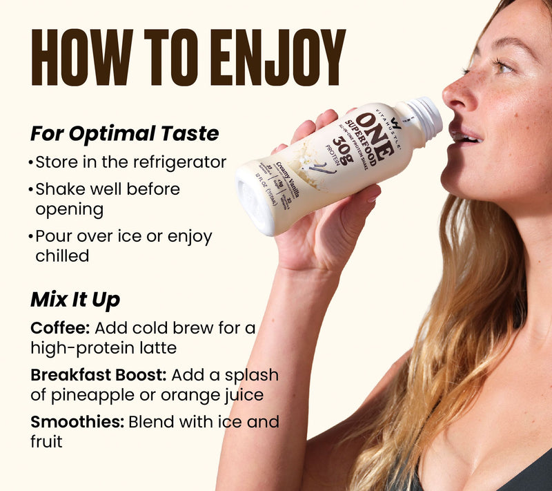VitaHustle ONE Superfood Ready to Drink 30g Protein Shakes 12-Pack — View 7