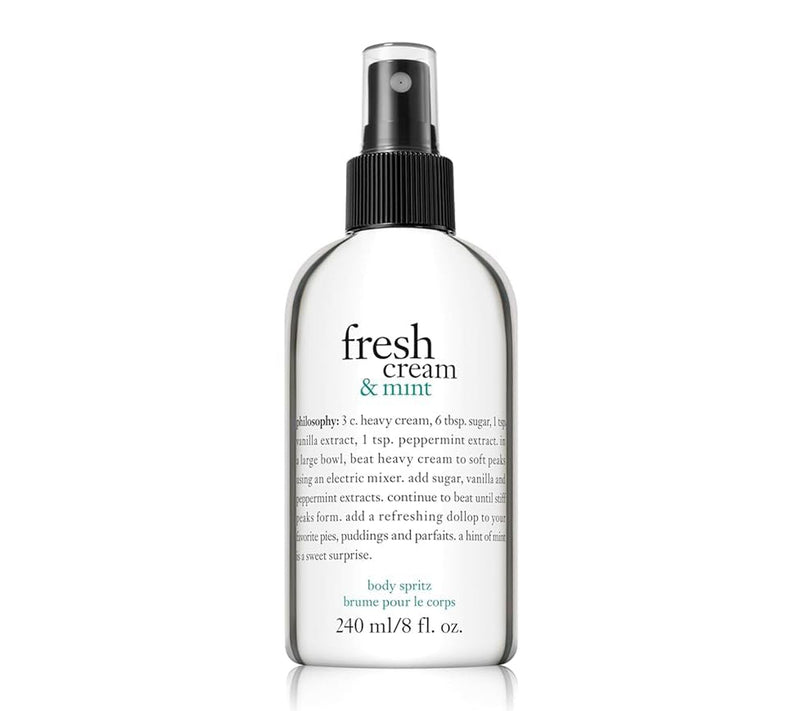 philosophy 8oz fresh cream & mint body spritz — Main view