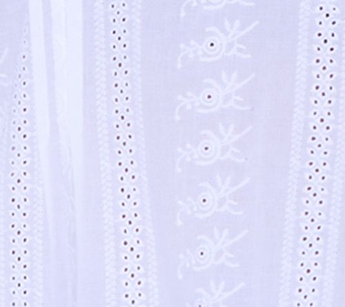 Susan Graver Woven Dobby Eyelet Split Neck Top with Studs — View 6