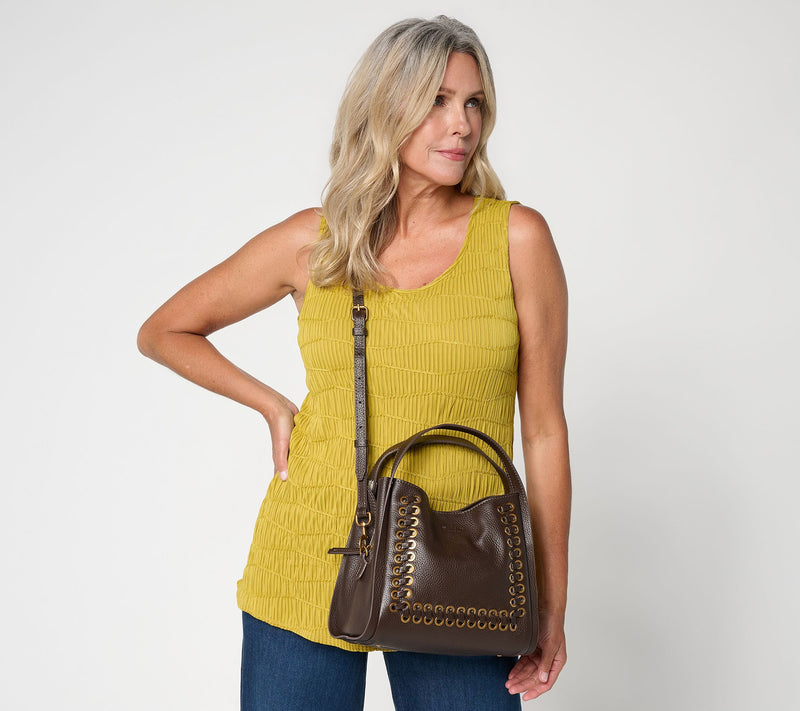 American Leather Co. Auburn Eyelet Convertible Crossbody — View 4