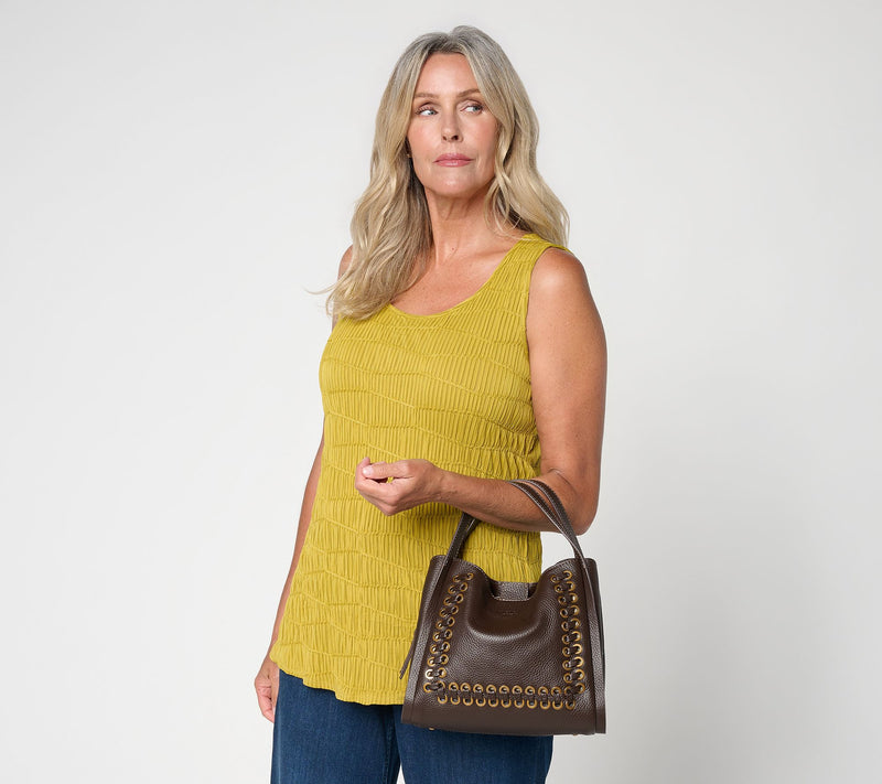 American Leather Co. Auburn Eyelet Convertible Crossbody — View 5