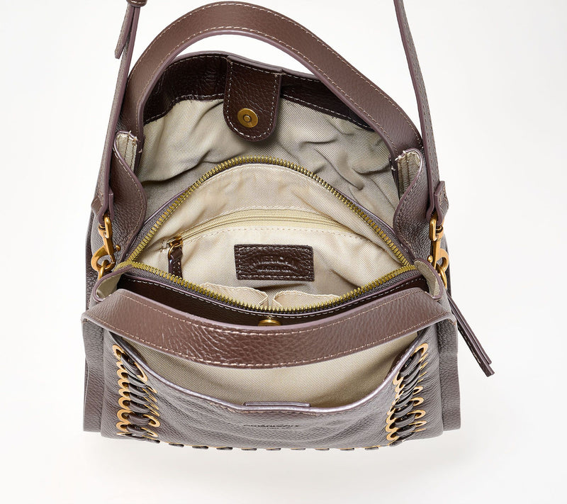 American Leather Co. Auburn Eyelet Convertible Crossbody — View 3