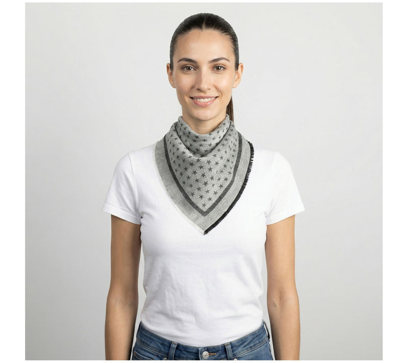 alicia adams alpaca Alpaca & Silk Blend Estelle Stars Bandana — View 7