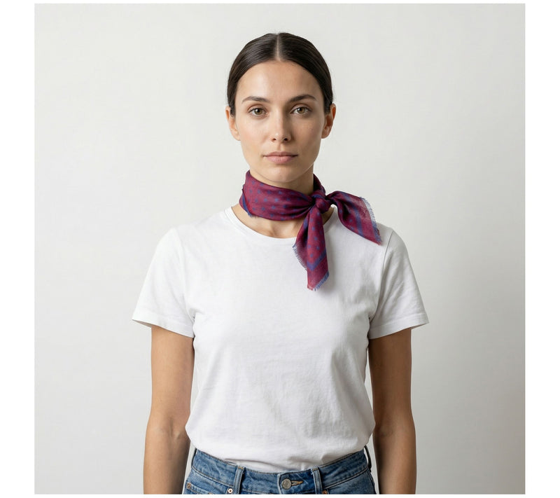 alicia adams alpaca Alpaca & Silk Blend Estelle Stars Bandana — View 13