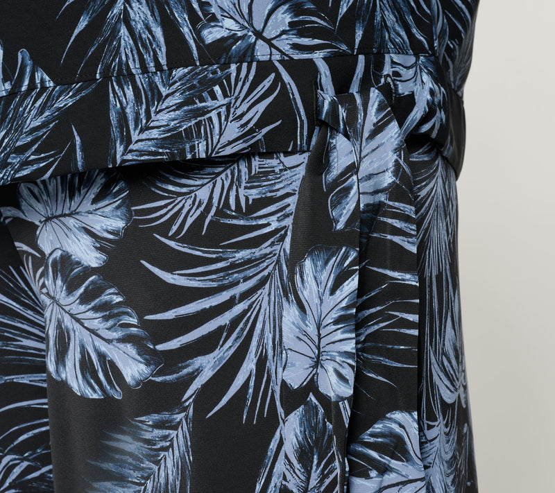 BEAUTIFUL by Lawrence Zarian Printed Boat Neck Waist Tie Top — View 6
