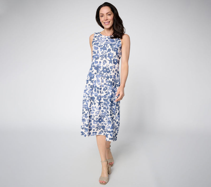 BEAUTIFUL by Lawrence Zarian Regular Knit Pique Midi Dress — View 2