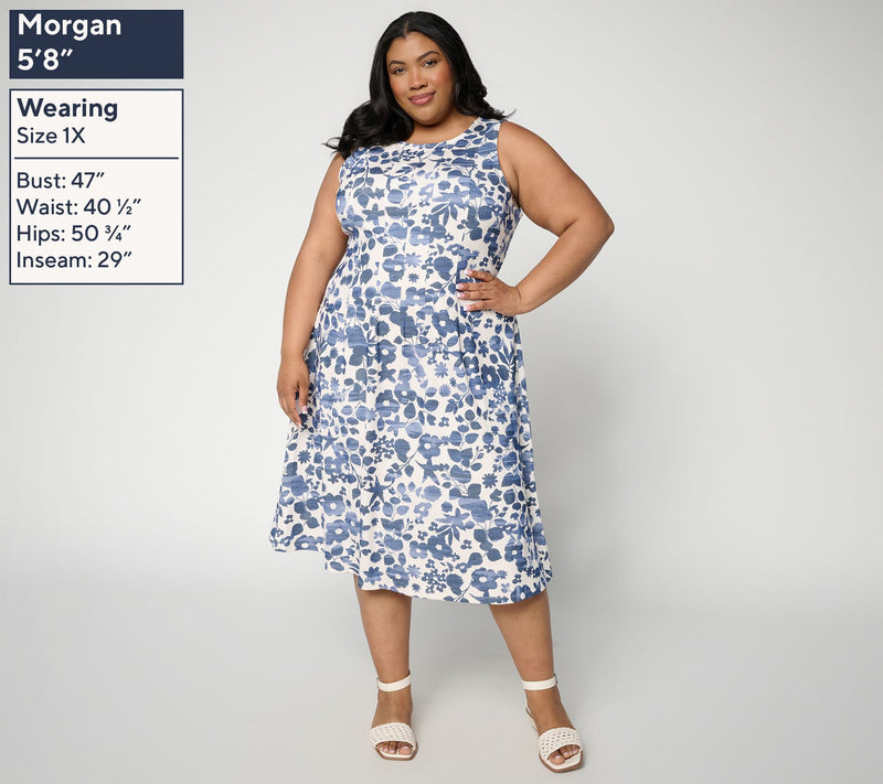 BEAUTIFUL by Lawrence Zarian Regular Knit Pique Midi Dress — View 8