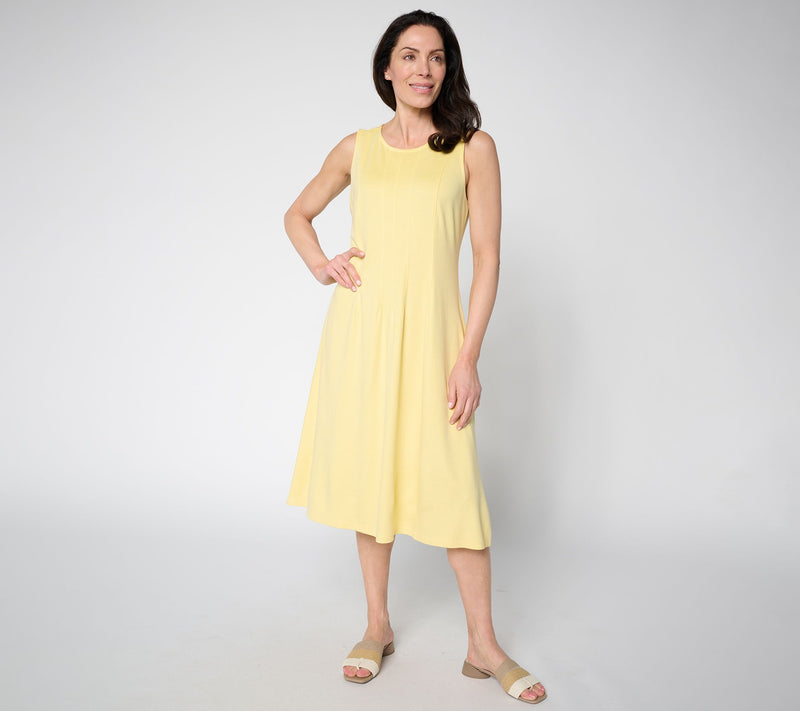 BEAUTIFUL by Lawrence Zarian Regular Knit Pique Midi Dress — View 4