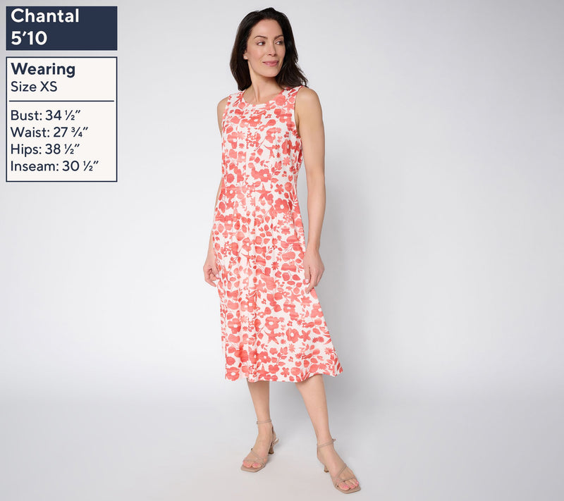 BEAUTIFUL by Lawrence Zarian Regular Knit Pique Midi Dress — View 9