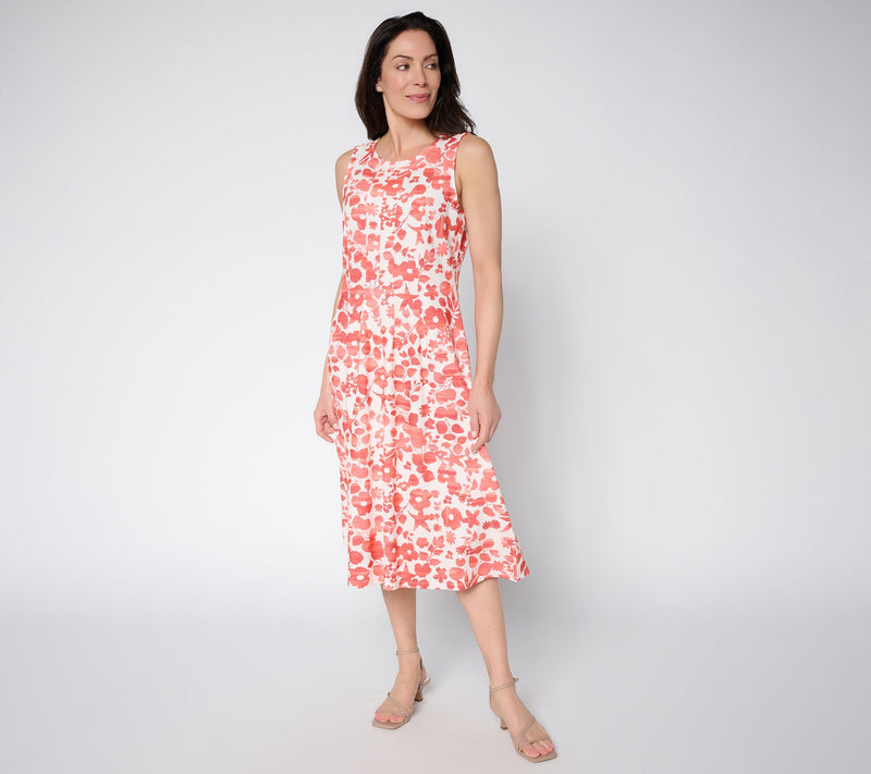 BEAUTIFUL by Lawrence Zarian Regular Knit Pique Midi Dress — View 6