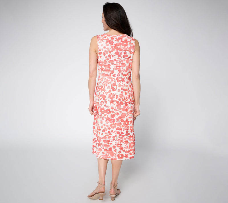 BEAUTIFUL by Lawrence Zarian Petite Pique Midi Dress — View 10