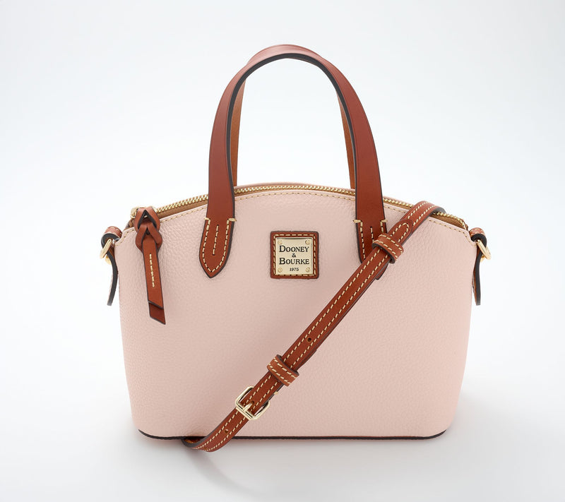 Dooney & Bourke Pebble Leather Ruby Domed Satchel — Main view