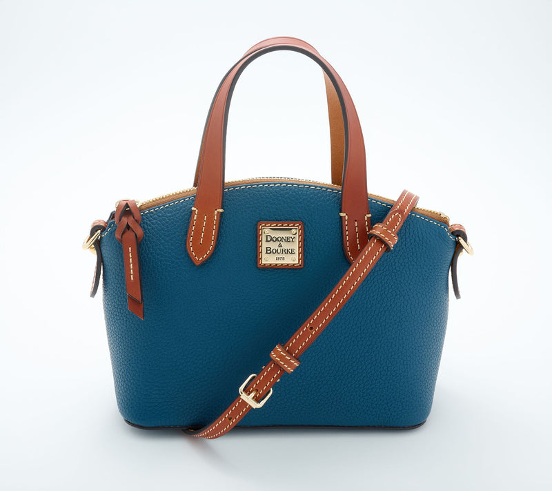 Dooney & Bourke Pebble Leather Ruby Domed Satchel — View 14