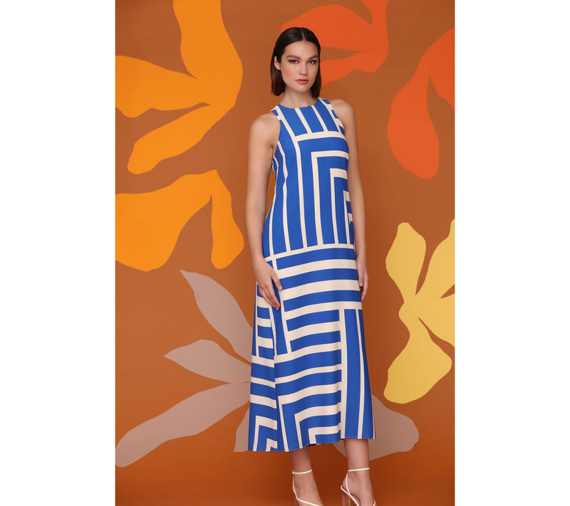 Donna Morgan Maxi Striped Dress — View 4