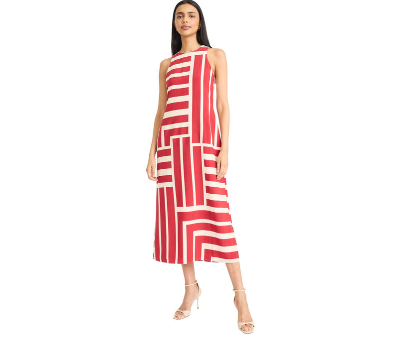 Donna Morgan Maxi Striped Dress — View 11