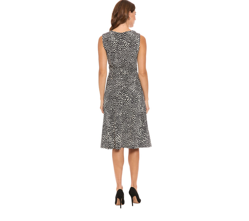 LONDON TIMES Inset Waist Midi Dress — View 3