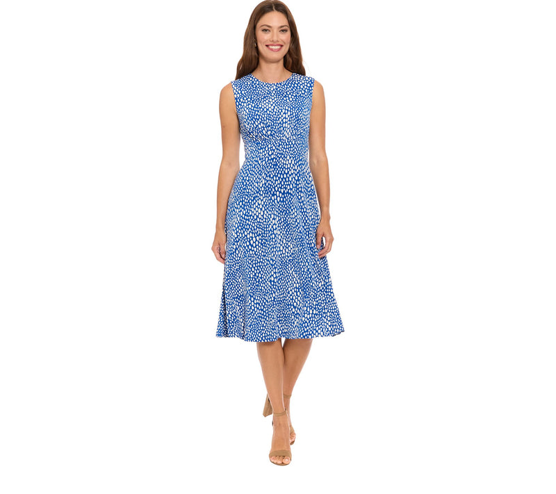 LONDON TIMES Inset Waist Midi Dress — View 10