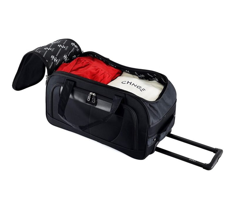 IZOD Carol 20" Lightweight Soft-Shell Rolling Duffel Bag — View 5