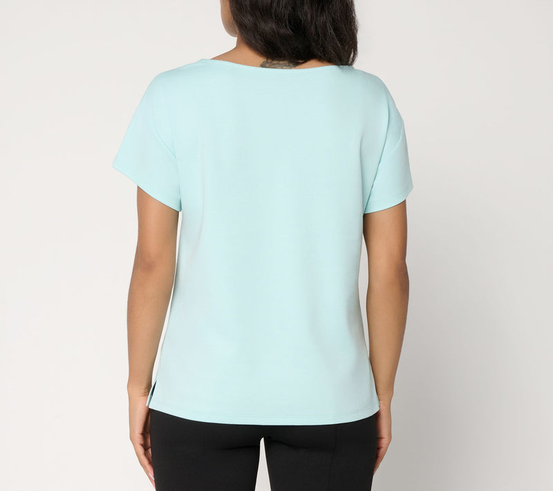 BEAUTIFUL by Lawrence Zarian Pima Cotton Round Neck Top — View 3