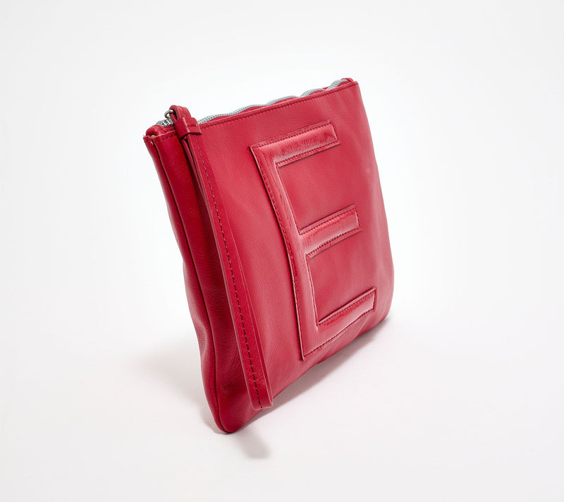 "As Is" American Leather Co. Tonal Monogram Wristlet Pouch — View 2
