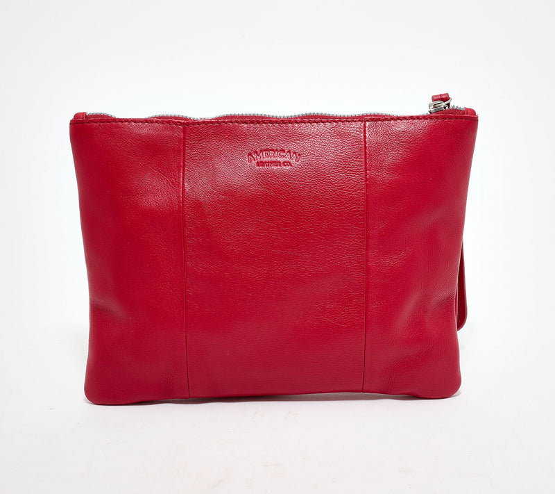 "As Is" American Leather Co. Tonal Monogram Wristlet Pouch — View 3