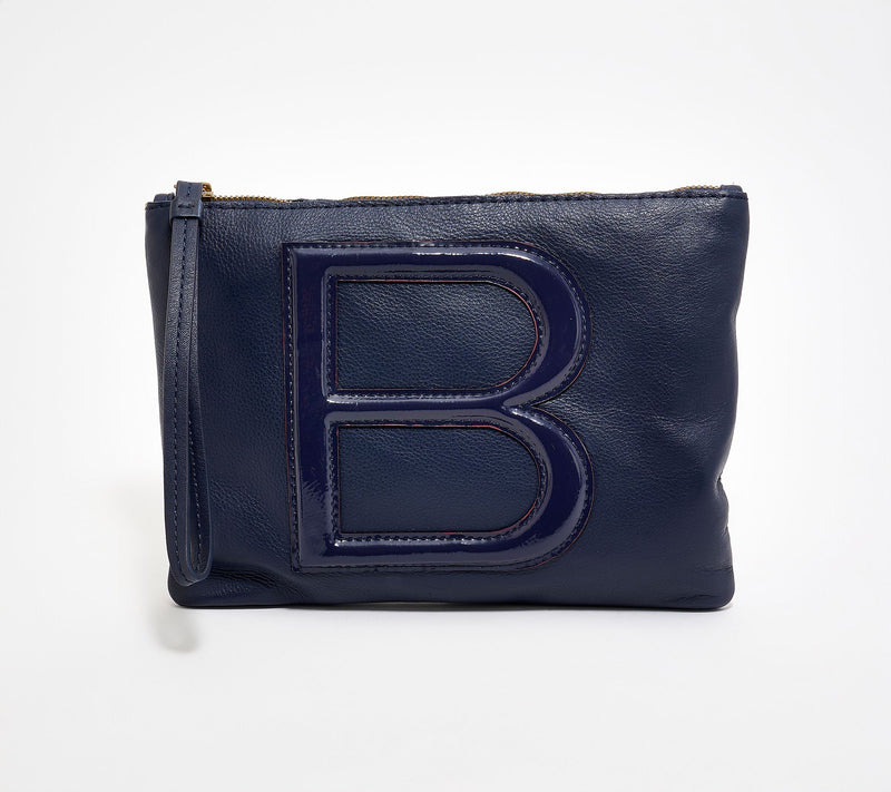 "As Is" American Leather Co. Tonal Monogram Wristlet Pouch — View 32