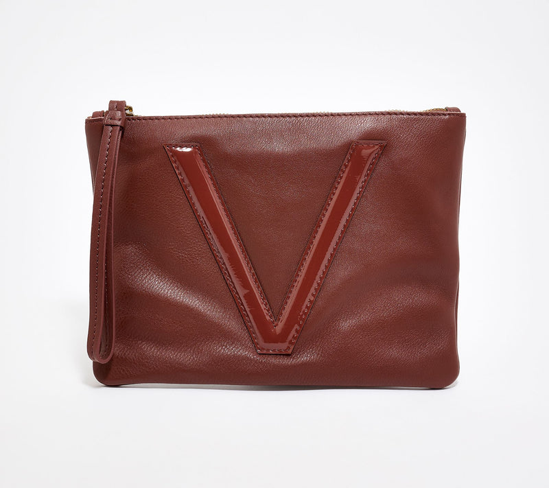 "As Is" American Leather Co. Tonal Monogram Wristlet Pouch — View 51