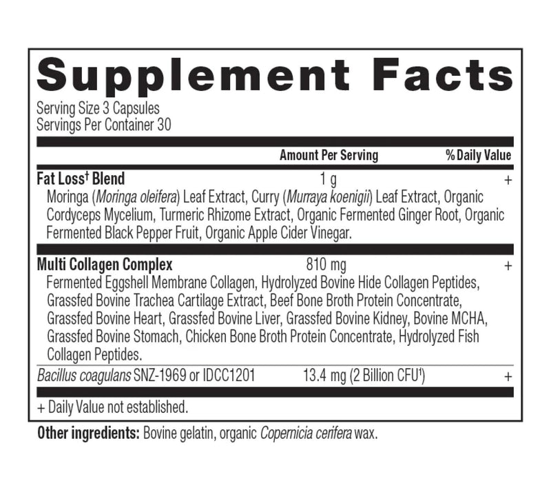 Ancient Nutrition MCA Lean Capsules 30 Day Supply — View 2