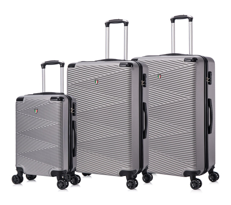 TUCCI Italy AVENZA 3PC Hardside Luggage Set (20 ", 24", 28") — View 12