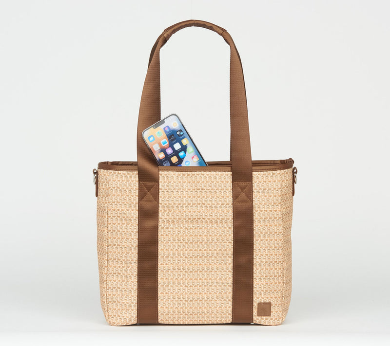 IHKWIP Raffia Carry Your Confidence Tote w/ Crossbody Strap — View 2