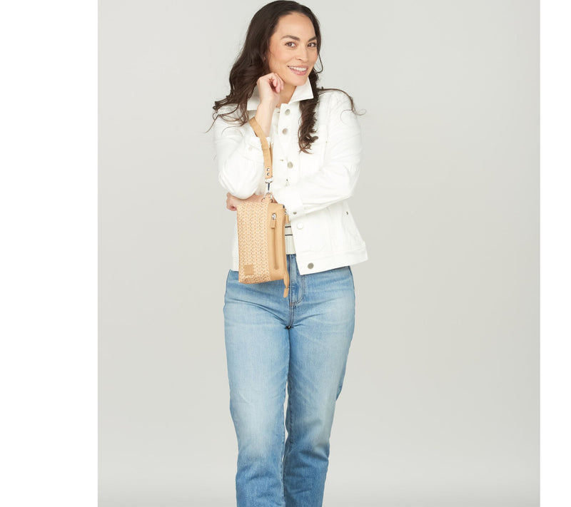 IHKWIP Raffia RFID Pouch with Wristlet — View 6