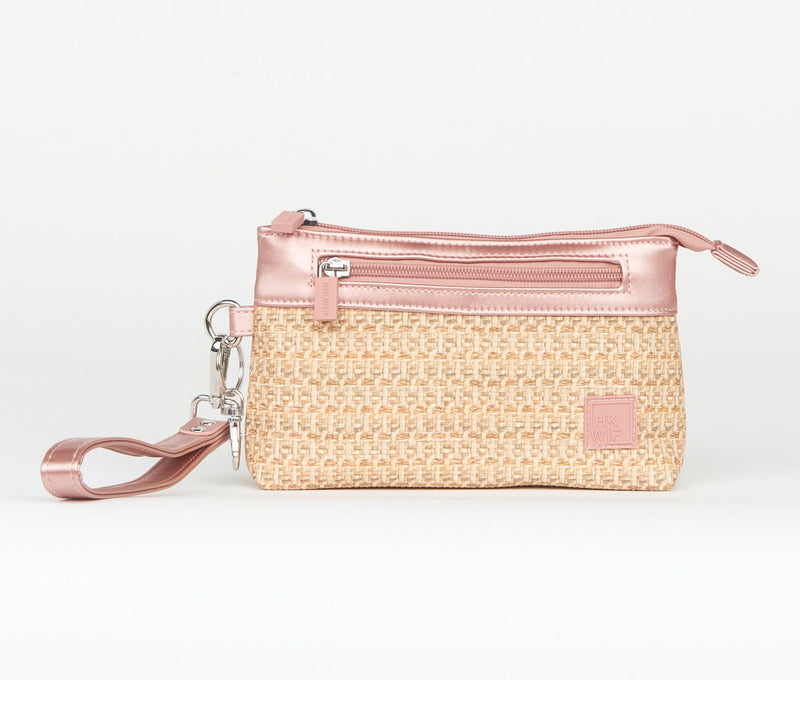 IHKWIP Raffia RFID Pouch with Wristlet — View 17