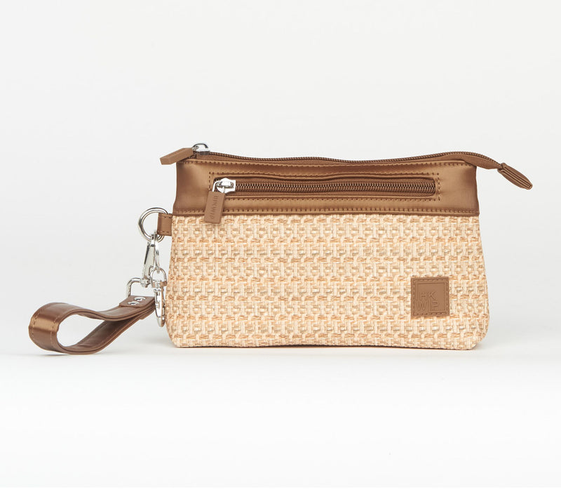 IHKWIP Raffia RFID Pouch with Wristlet — View 20