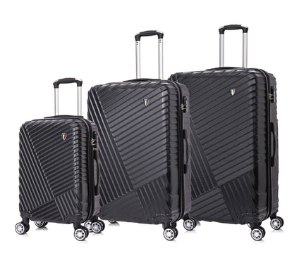 TUCCI Italy VOLARO 3PC Hardside Luggage Set (20 ", 24", 28")