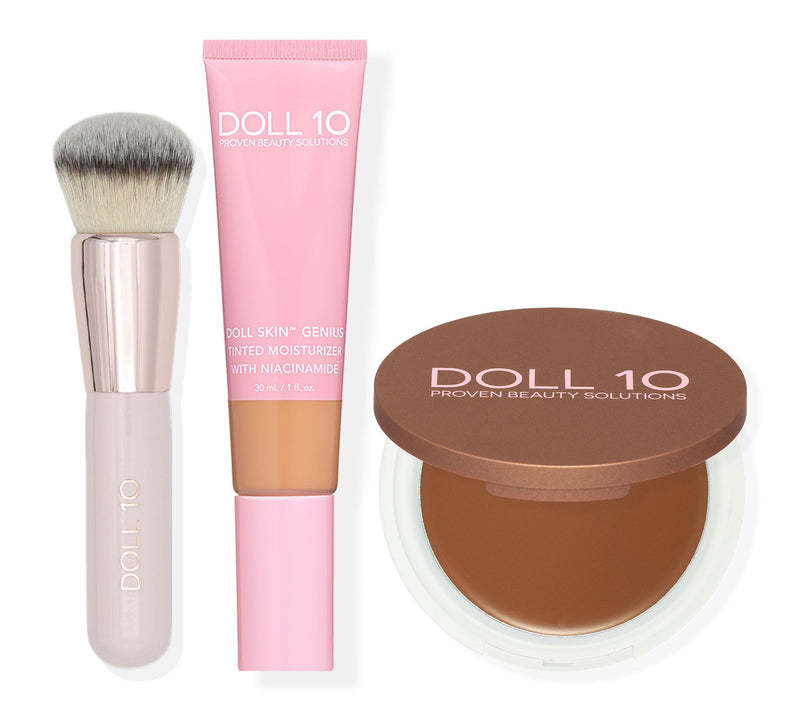 Doll 10 Plant Based Tinted Moisturizer w/ Bronzer & Brush — View 9