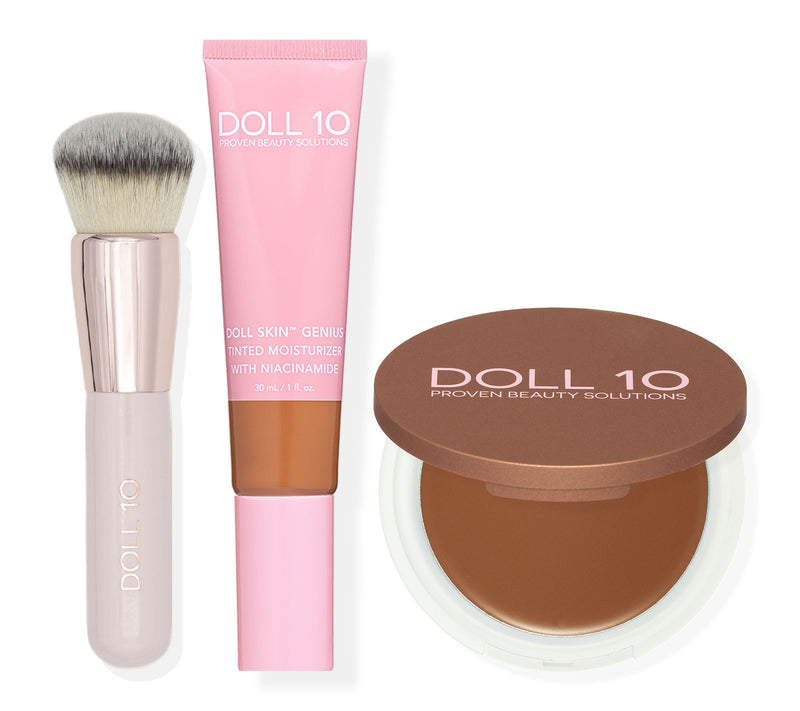 Doll 10 Plant Based Tinted Moisturizer w/ Bronzer & Brush — View 11
