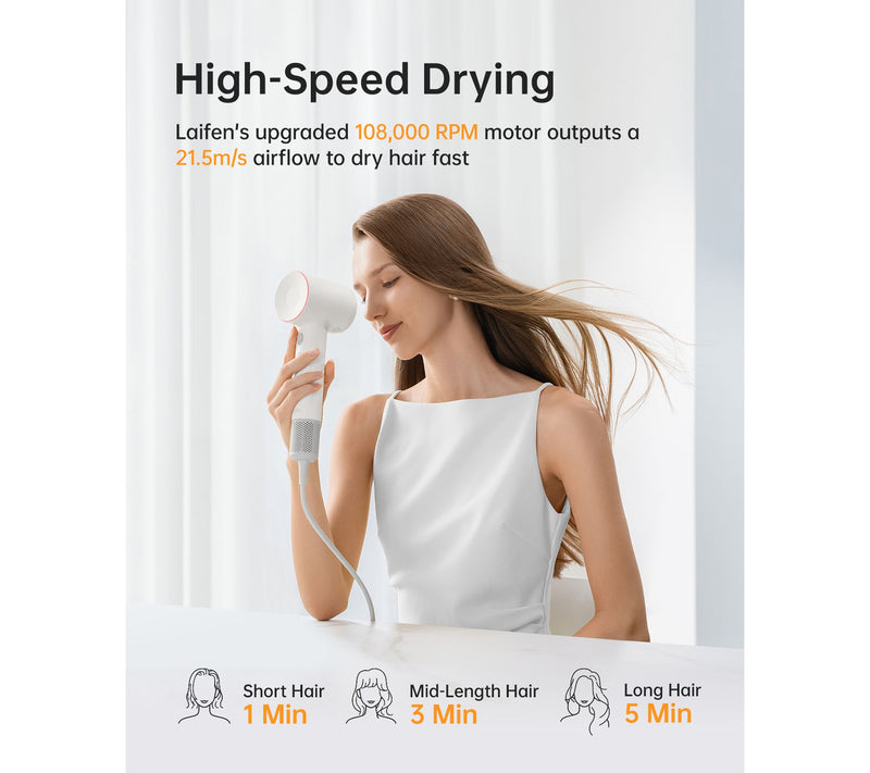 Laifen SWIFT SE2 Hair Dryer with 3 Nozzles — View 4