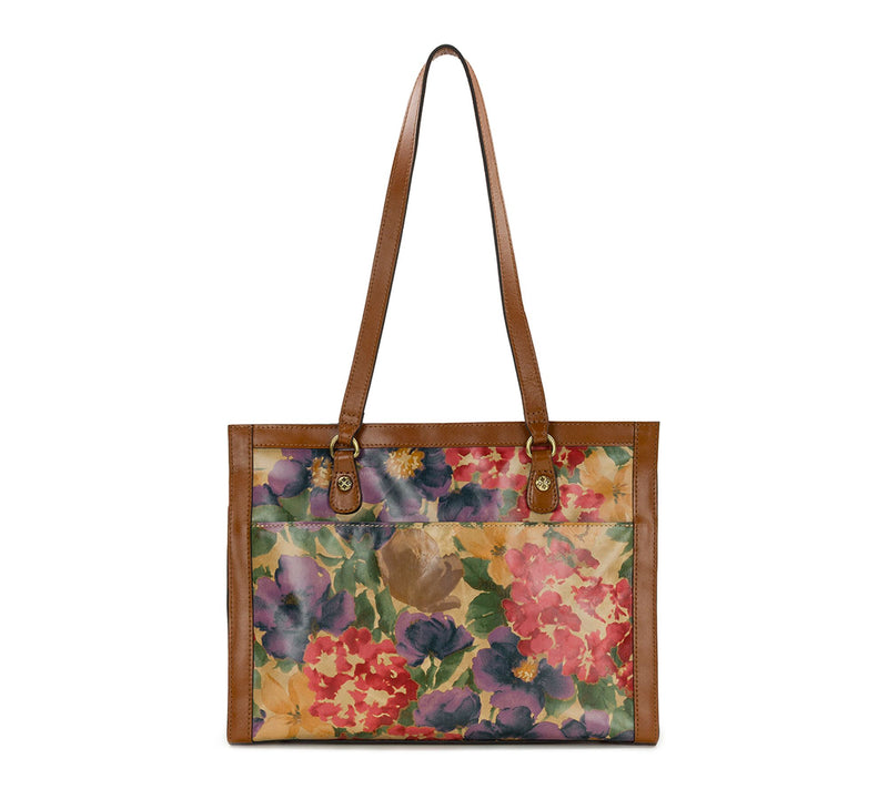 Patricia Nash Marena Woven Satchel - French Hydrangeas — View 4