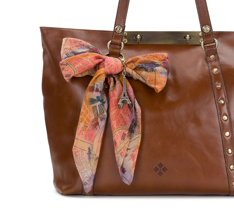 Patricia Nash Bow Scarf and Eiffel Tower Bag Charm - Paris Map — View 2