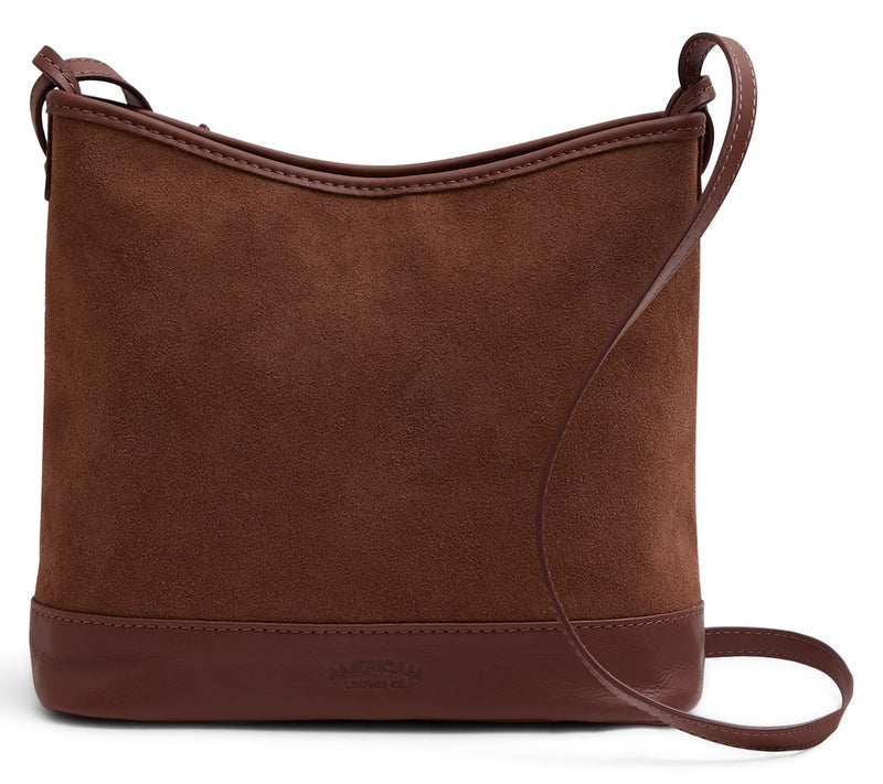 American Leather Co. Wheaton Leather or Suede Crossbody — View 13