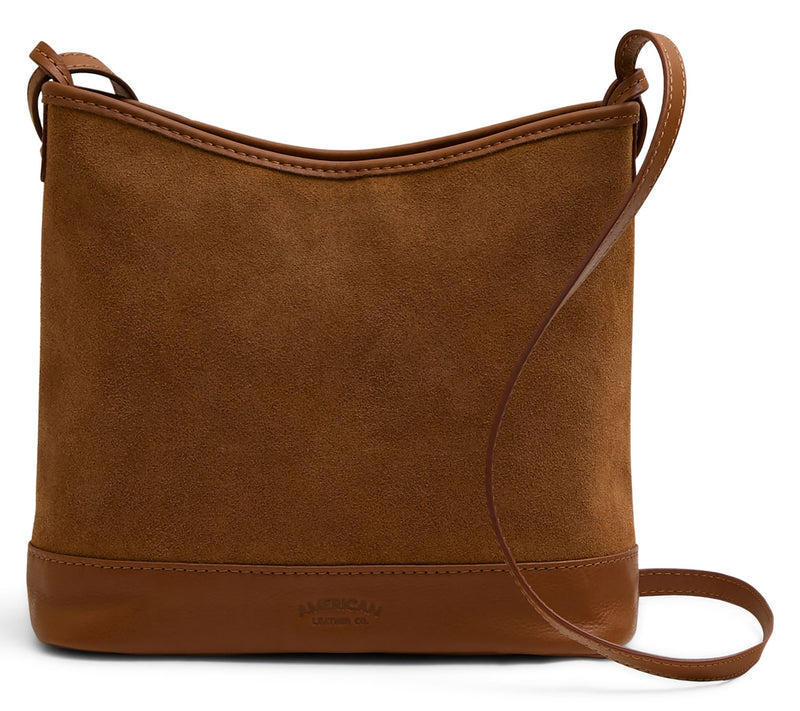 American Leather Co. Wheaton Leather or Suede Crossbody — View 15