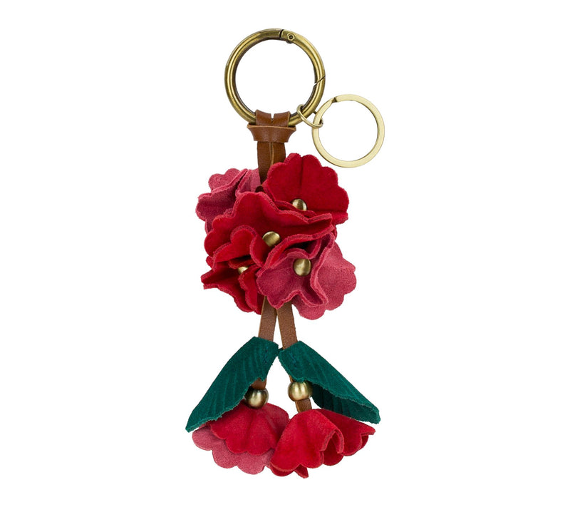 Patricia Nash Suede Hydrangea Bag Charm — Main view