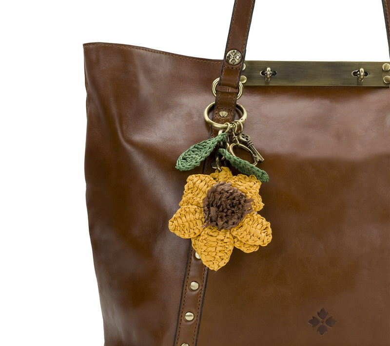 Patricia Nash Raffia Sunflower Bag Charm — View 3