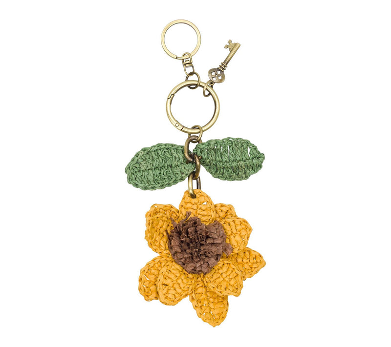 Patricia Nash Raffia Sunflower Bag Charm — View 2