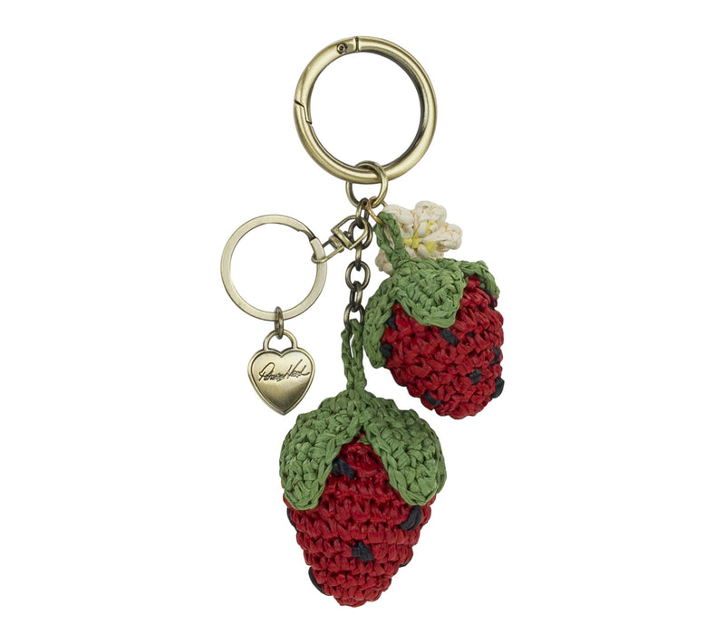 Patricia Nash Raffia Strawberry Bag Charm — View 2
