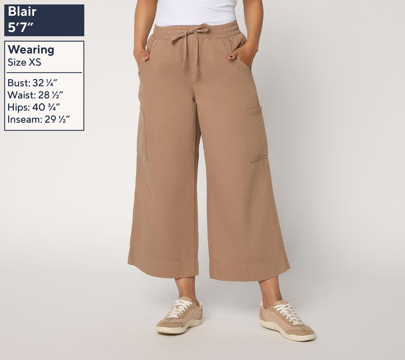 NYDJ Whitney Pull-On Cargo Crop — View 2